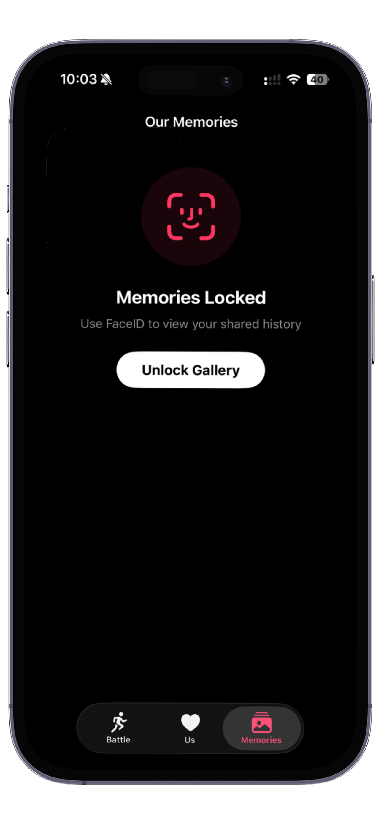 Privacy Memories Interface